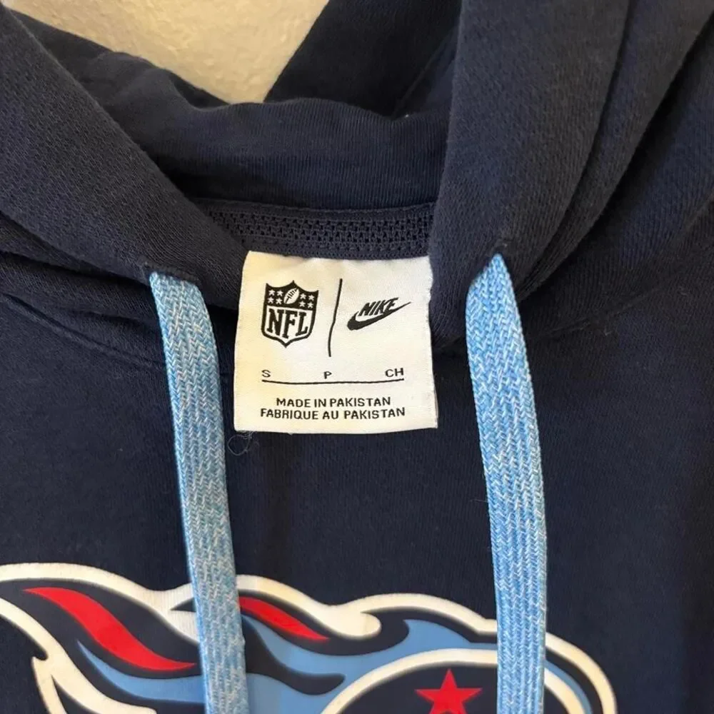 Nike Men's Navy and Blue Hoodie